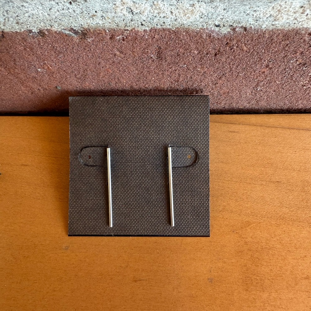 Unique sterling silver post earring